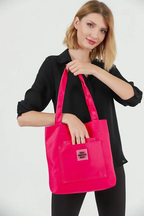 Sac Fourre-Tout En Toile Rose