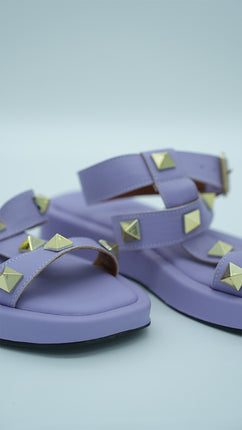 Sandales à Ornements Dorés