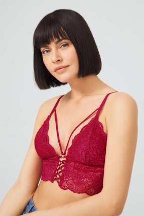 Bralette à Lacets Croisés