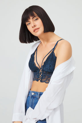 Bralette à Lacets Croisés