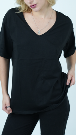 Top Col-V Décontracté