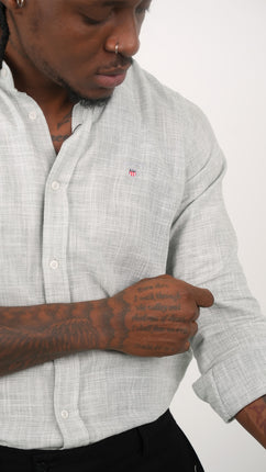 Chemise Grise Chinée Pour Hommes