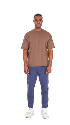 T-Shirt Classique en Coton Marron