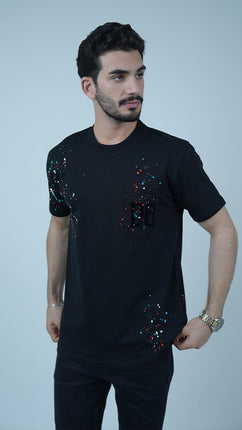 T-Shirt Dolce And Gabbana À Éclaboussures Colorées