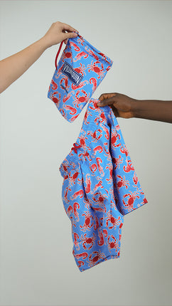 Short De Bain Vilebrequin 'Crustacés marins' Avec Pochette de Rangement