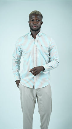 Chemise Lacoste à Rayures Fines