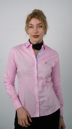 Chemise Polo Classique Pour Femmes-Rose