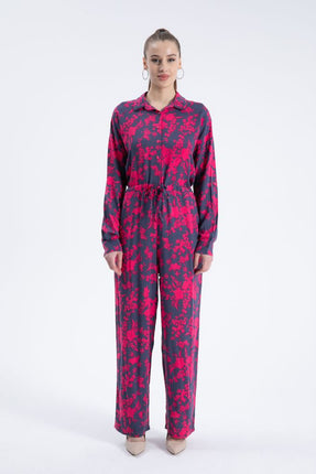 Combinaison Florale Fuchsia