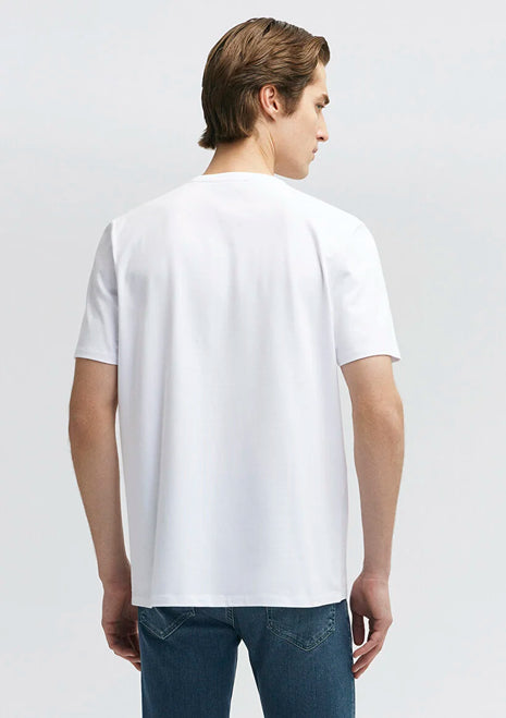 T-Shirt MAVI Slim Fit Blanc à Manches Courtes