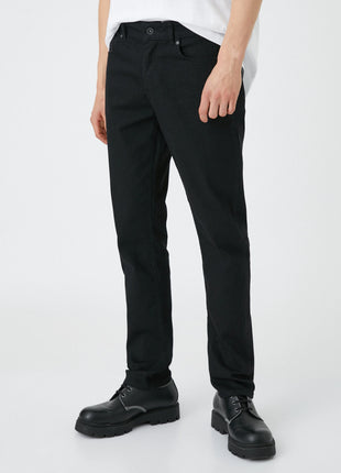 Pantalon Slim Fit Noir pour Homme