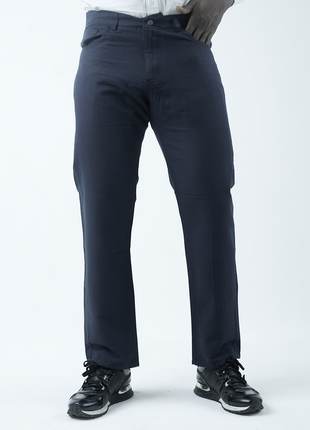 Pantalon Chino Élégant Bleu Foncé