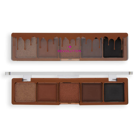 Revolution Mini Chocolate Eyeshadow Palette Dark Chocolate Brownie