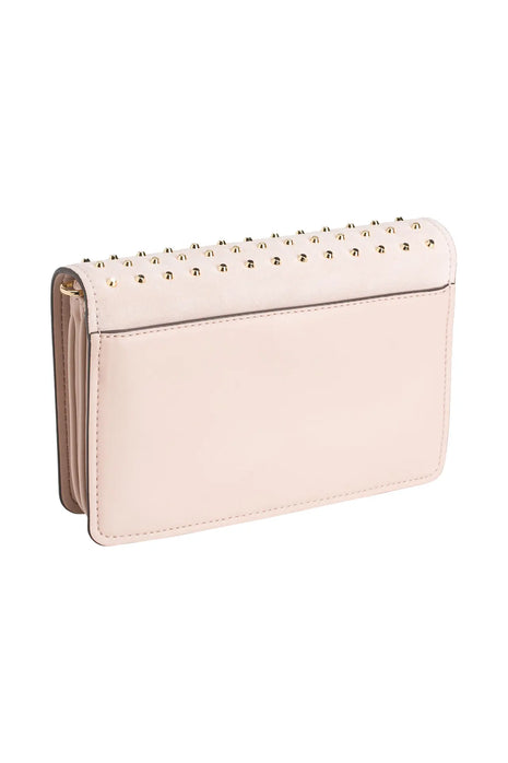 Clutch Michael Kors en cuir rose avec clous dorés