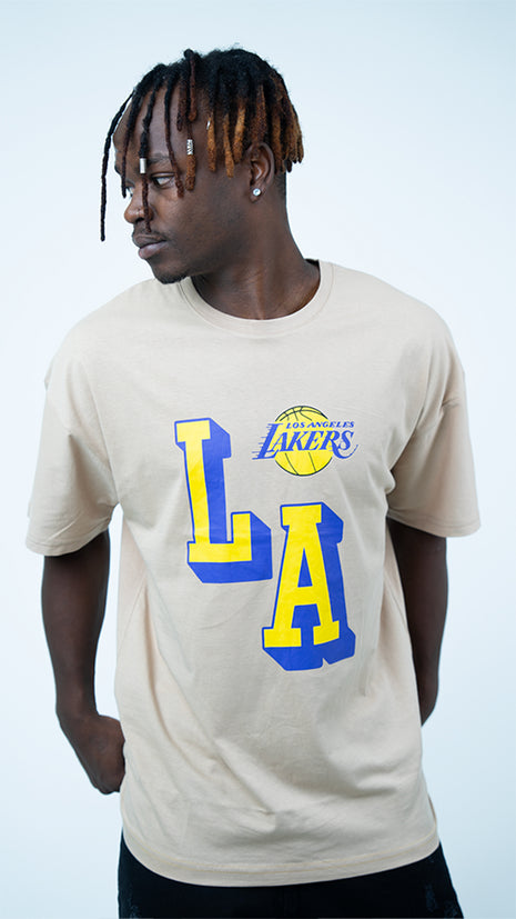 T-Shirt Sportif à Motif LAKERS