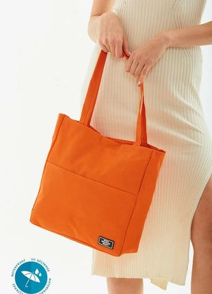 Petit Sac Fourre-Tout En Toile Orange Avec Poche Avant