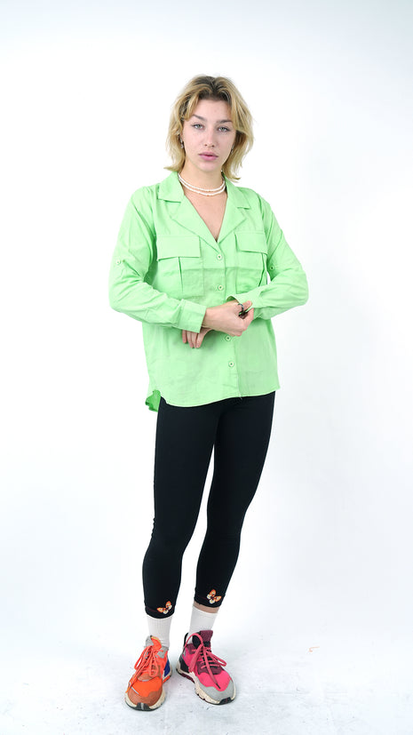 Chemise Oversize Verte