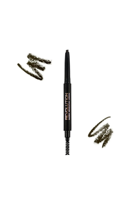 Revolution Duo Brow Pencil Dark Brown