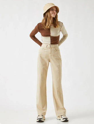 Pantalon Palazzo-Beige