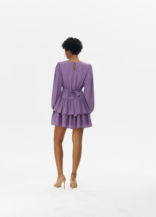 Robe Volantée Violette