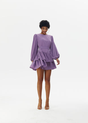 Robe Volantée Violette