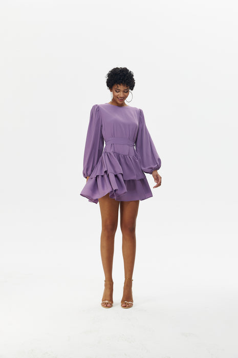 Robe Volantée Violette