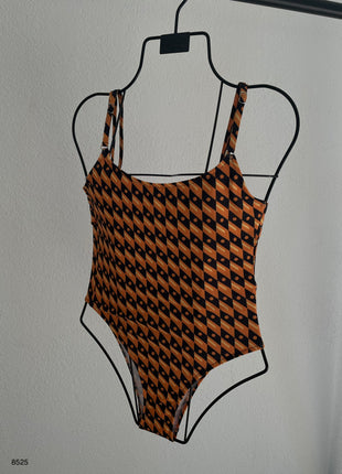 Maillot de Bain Une Pièce Motif Chevron