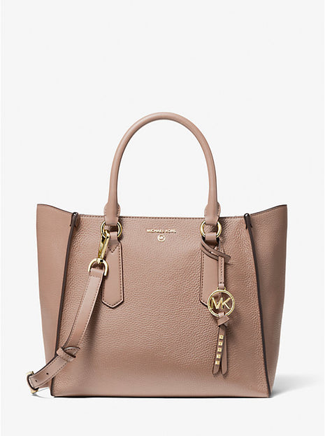 Sac à main Michael Kors en cuir taupe