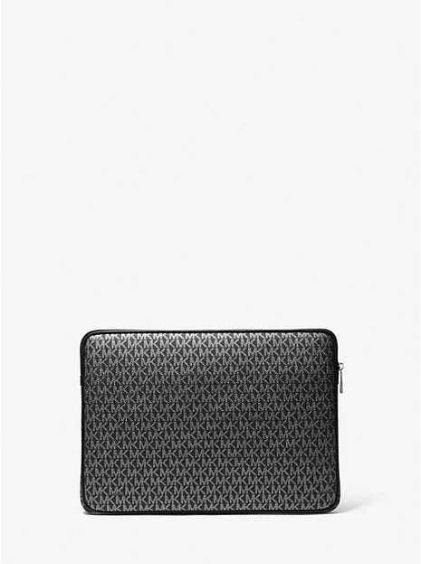 Étui pour ordinateur portable Michael Kors en toile monogramme noire