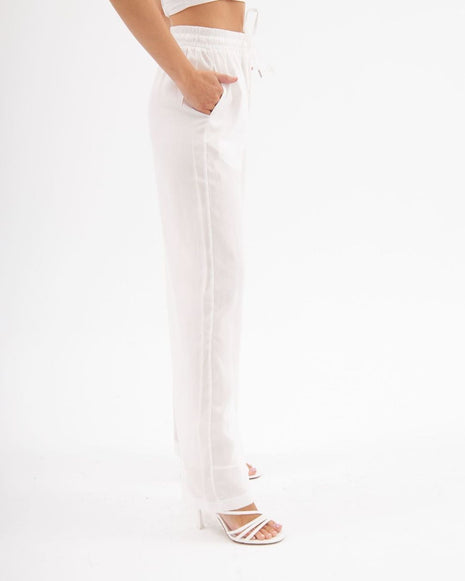 Pantalon Palazzo Aérien Blanc