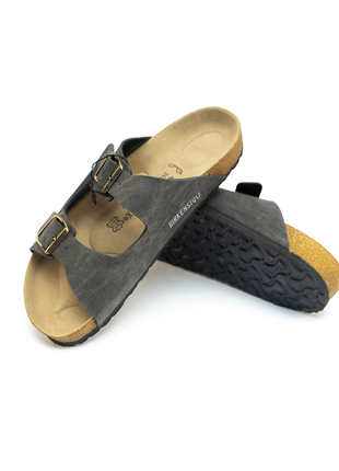 Mule Gris Tendance en Toile Pour Femme