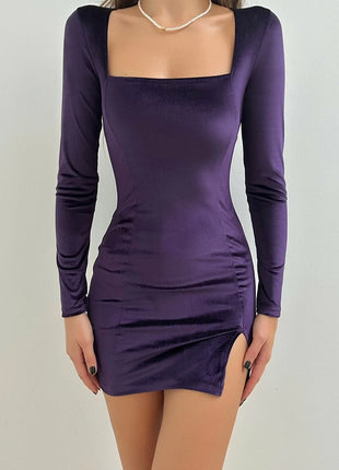 Robe Pourpre en velours