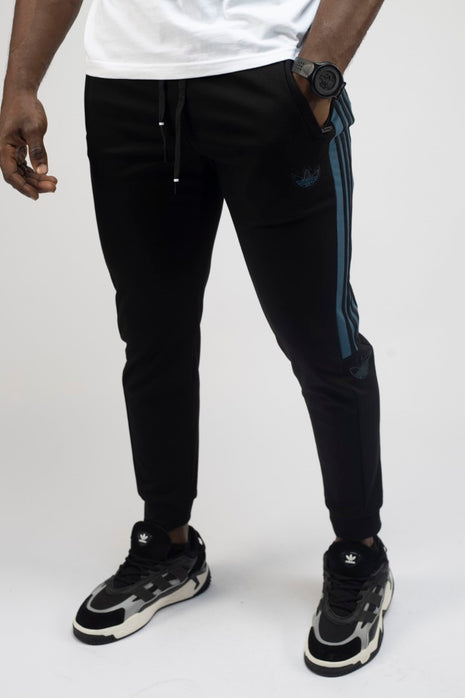 Pantalon jogging élégant Noir Pour Homme.