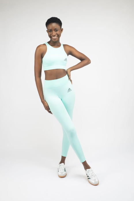 Ensemble Adidas bleu ciel de sport leggings et Top de Fitness.