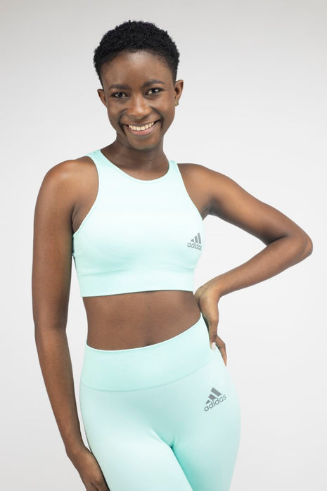 Ensemble Adidas bleu ciel de sport leggings et Top de Fitness.