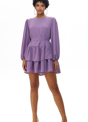 Robe Volantée Violette