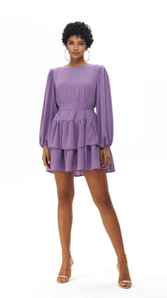 Robe Volantée Violette