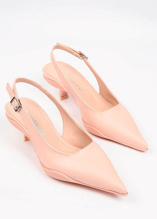 Escarpins Slingback Rose Poudré