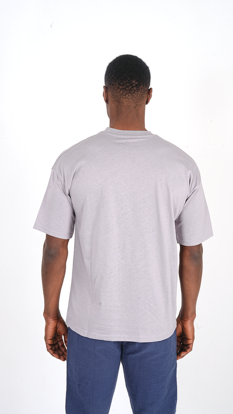 T-Shirt Classique en Coton Gris