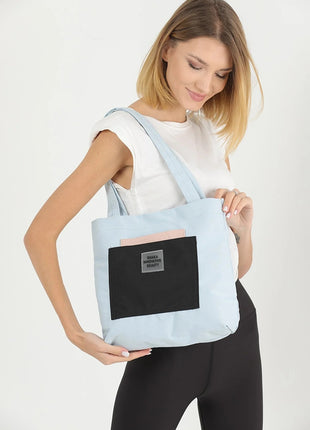 Sac Fourre-Tout En Toile Bleu Clair