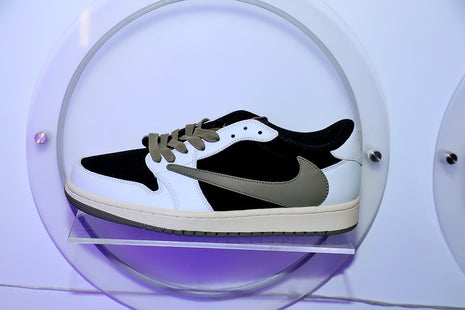 Sneakers Nike Air Jordan 1 Low Noir, Blanc et Olive - Shoes (Chaussure) VIP sneaker 👟