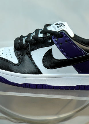 Sneakers Nike Dunk Low Noir, Blanc et Violet - Shoes (Chaussure) VIP sneaker 👟