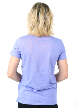 T-Shirt Coton Bleu Lavande avec Motif Cœur