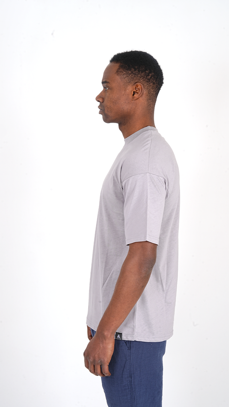 T-Shirt Classique en Coton Gris