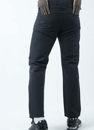 Pantalon Chino Noir 'Classique Moderne'