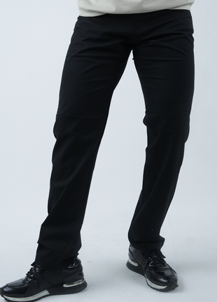 Pantalon Denim Noir 'Élégance Urbaine'