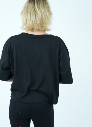 T-shirt Oversize Noir 'UP!'