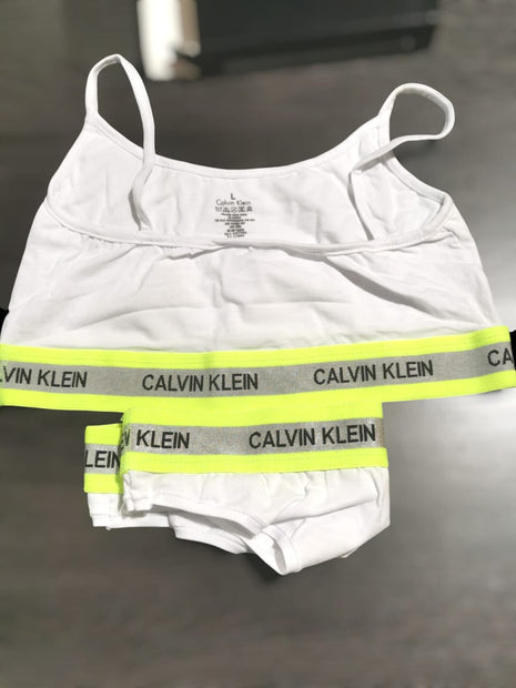 Ensemble de Lingerie Calvin Klein Vert Pour Femme