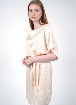 Robe Tunique Texturée-Beige