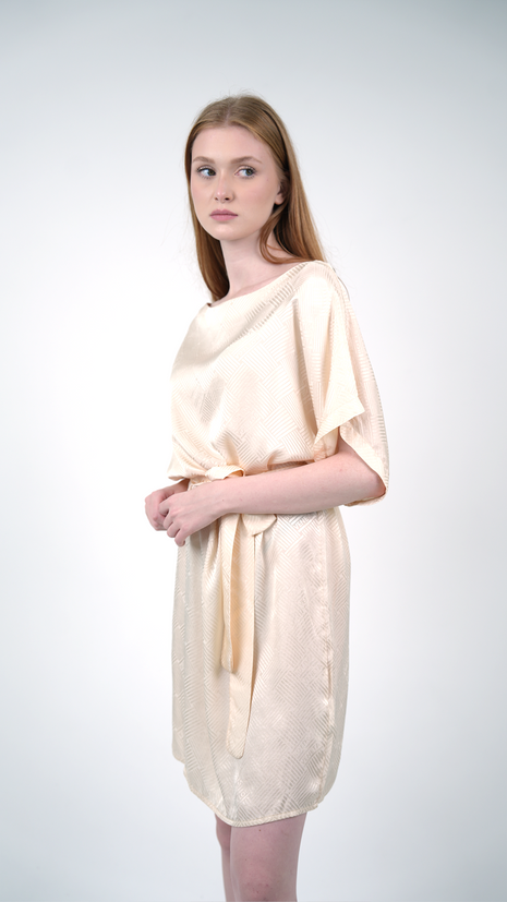 Robe Tunique Texturée-Beige