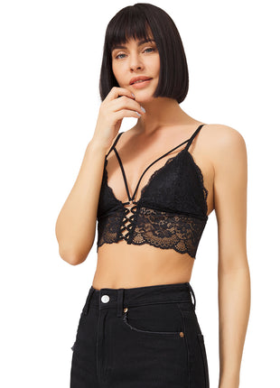 Bralette à Lacets Croisés